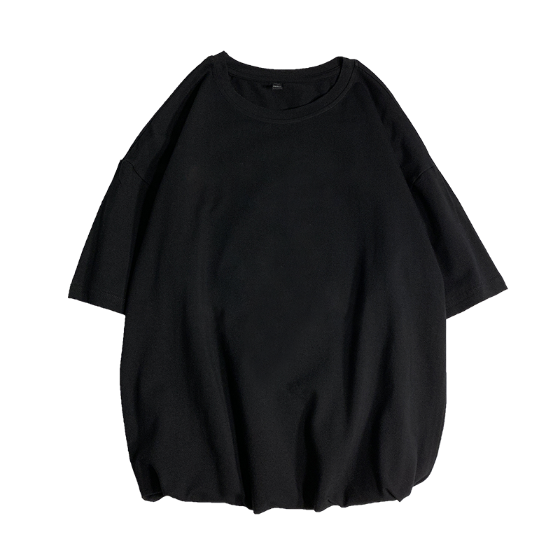 Men's Casual Cotton Short Sleeve Tee - Oversized Streetwear